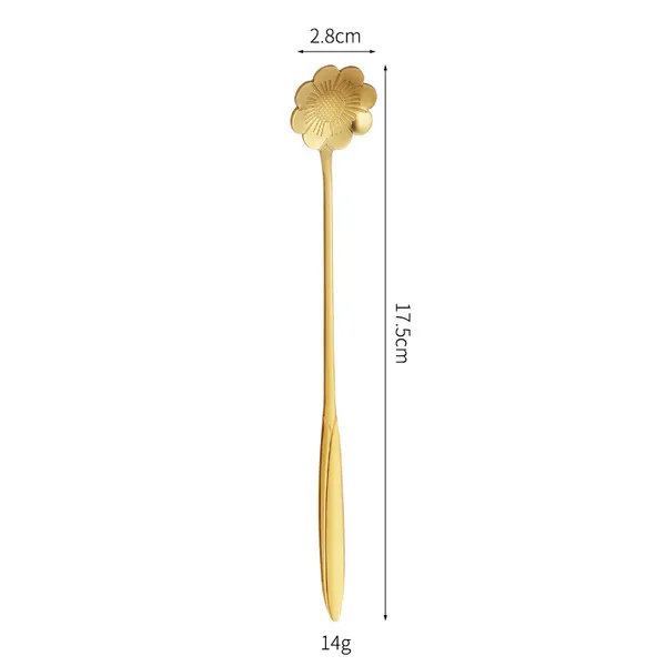 sun flower flower spoon